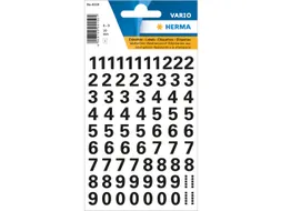 Etiket Herma 4159 10mm Getallen 0-9 Zwart Weerbestendig 89 stuks