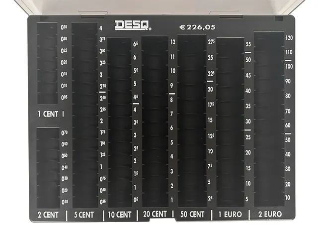 Muntgeldsorteerunit Desq met deksel 235x184x34mm