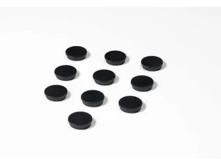 Memomagneten 30mm 10 Stuks Zwart - 1