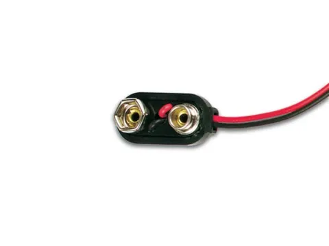 Batterijclip Voor 1 x 9V-CEL ("I"-Type) (ABS)