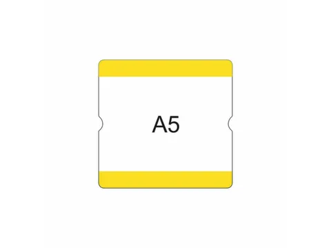 beschrijfbare hoes,markering HxB 216x231mm,PVC,geel