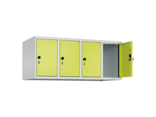 opzetkast,v. locker,4vak.,vak B 300mm,HxBxD 500x1200x500mm