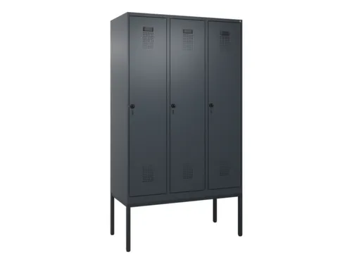 locker,HxBxD 2120x1200x500mm,3vak,vak B 400mm,draaigrendel