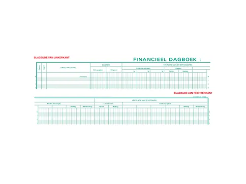 Piqure 27x32 Financi eel dagboek 80 bl