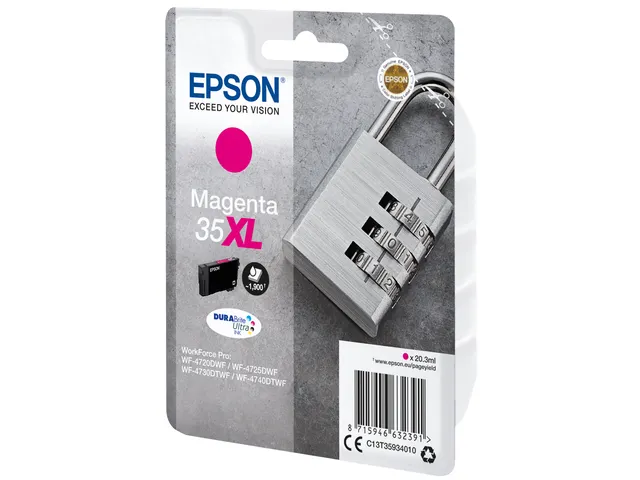 Singlepack Magenta 35XL DURABrite Ultra Ink