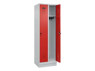 locker,HxBxD 1950x600x500mm,2vak,vak B 300mm,draaigrendel,sokkel - 2