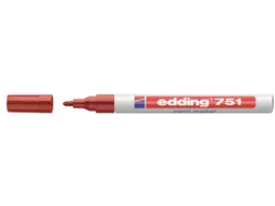 Viltstift Edding 751 Lakmarker Rond Rood 1-2mm