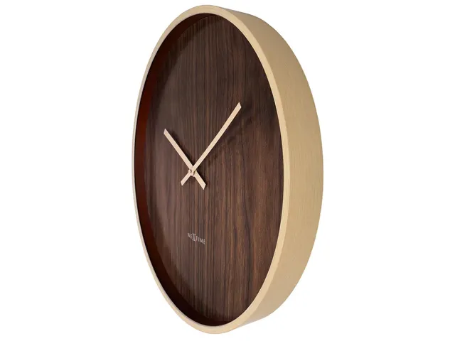 Wandklok NeXtime Oslo Large 50 cm bruin