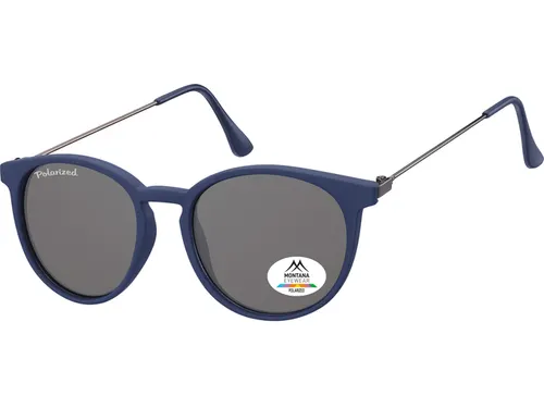 Zonnebril Montana smoke gepolariseerd rond glas en metalen pootje bl