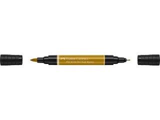 Tekenstift Faber-Castell Pitt Artist Pen duo marker 268 groen goud - 3