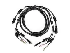 Vertiv Avocent CBL0122, 1,8 m, USB, USB, DisplayPort, Zwart, USB