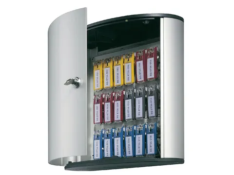 Sleutelkast Aluminium Durable 302x160x118mm 18 Sleutels Cilinderslot