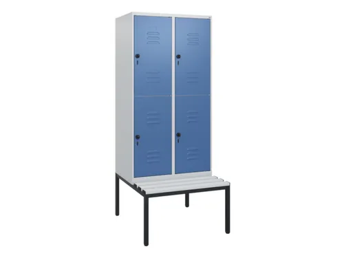 Dubbeldekse dekenkist,HxBxD 1950x800x815mm,2x2vak.,vak B 400mm