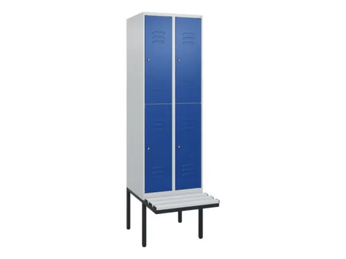 Dubbeldekse dekenkist,HxBxD 2120x600x815mm,2x2vak.,vak B 300mm