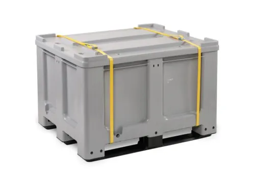 lithium-ion opslagcontainer,610l,HxBxD 760x1200x1000mm,HDPE in grijs