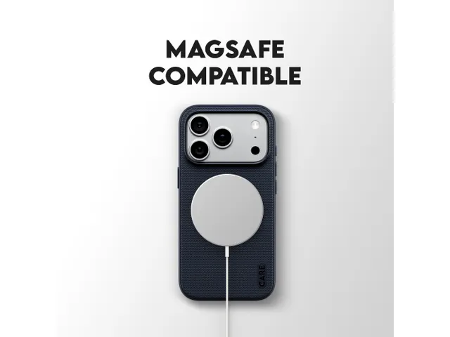 PanzerGlass CARE by Fusion Fabric Case Blue w. MagSafe iPhone 18