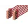 CAT 6 S-FTP patchkabel Cu LSZH AWG 27/7 Lengte 2m 10 stuks Rood