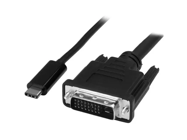 Usb-c Naar Dvi Adapter Kabel - 2 M - 1920x1200 - Zwart