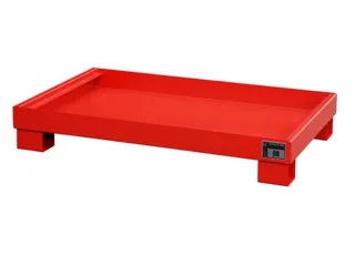 Opvangbak Staalplaat Hxbxd 205X1300X205Mm Opvangvol. 84L Open Ral3000 - 1