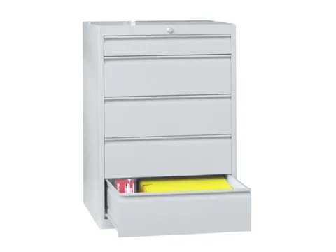 ladekast HxBxD 1000x715x600mm 5laden slot RAL7035 front RAL5010