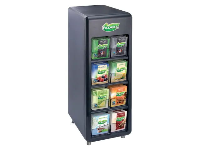 Theedispenser Pickwick met 8 vakken