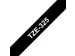 Ruban de lettrage Brother P-Touch TZe-325 standard 9mm blanc sur noir