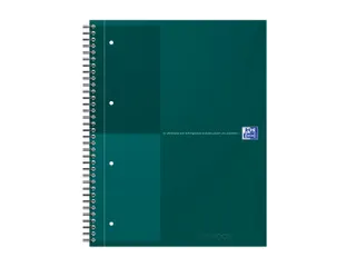 Spiraalblok Oxford International Notebook A4+ lijn Groen - 1