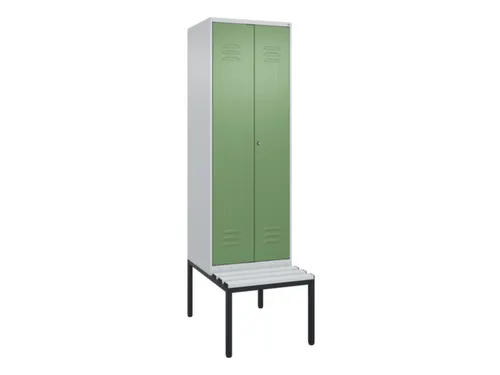 locker voor scheiding van kleding,HxBxD 2120x600x815mm,2vak