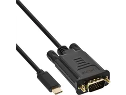 Kabel inLine USB-C VGA 3.1 M/M 2 meter zwart