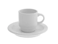 Kop en schotel Mammoet Smal 13.5cm 14cl Wit doos 6 stuks