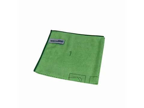 Microvezeldoek gebreid, met vouwinstructie 40x40cm Groen 10 Stuks