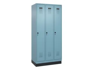 locker,HxBxD 1950x900x500mm,3vak,vak B 300mm,draaigrendel,sokkel - 3