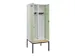 locker met bank,voor scheiding van kleding,HxBxD 2120x800x815mm,2vak