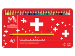 Kleurpotloden Caran D'ache Swisscolor Aquarel 40stuks Assorti