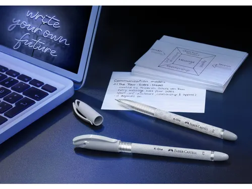 Balpen Faber-Castell K-One 0.5 zwart doos 10 stuks