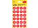 Etiket Avery Zweckform 3004 Rond Ø18mm Rood 96 Stuks