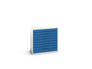 ladekast HxBxD 1000x1050x550mm 9laden romp RAL7035 front RAL5010 - 1