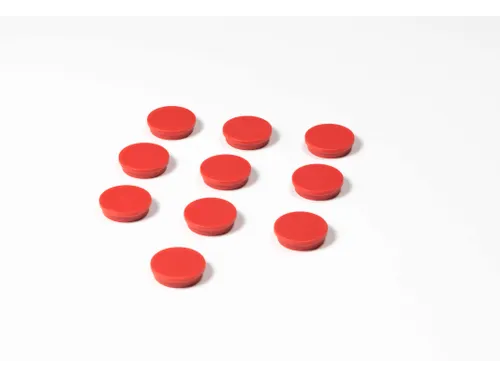 Memomagneten 30mm 10 Stuks Rood 10 stuks
