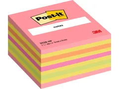 Memoblok 3M Post-it 2028 76x76mm kubus neon kleuren