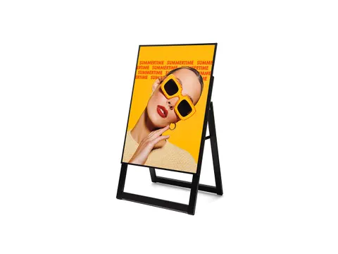 Verlicht Stoepbord LED Slide In A1 Zwart
