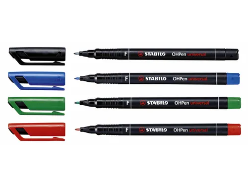 Viltstift STABILO OHpen 842/41 permanent rond fijn blauw