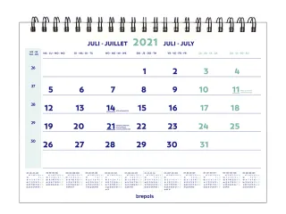 1-Maandskalender 2027 Brepols 43x31.5cm - 1