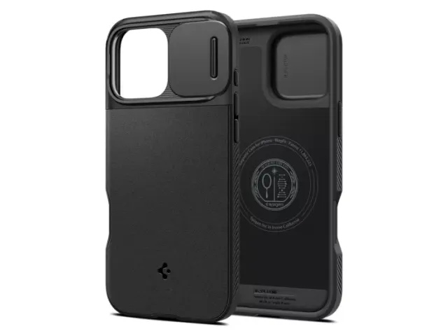 Spigen Optik Armor MagSafe iPhone 16 Pro hoesje zwart