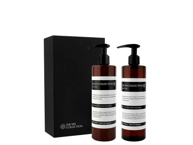 The Spa Collection Green Tea Giftbox Handzeep+Bodylotion 400ml 10 stuk