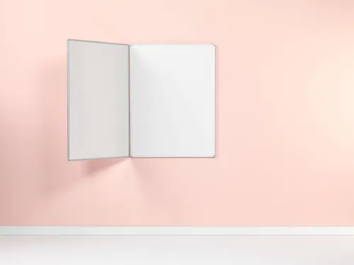 Smit Visual Drievlaksbord 120x180cm Emaille wit RC-10