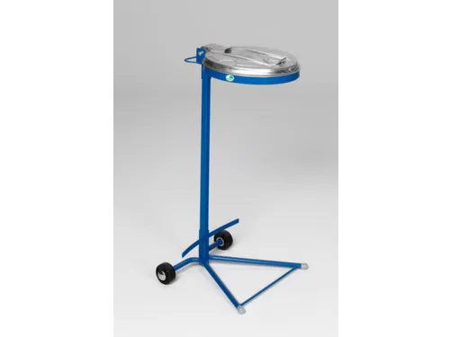 Afvalverzamelaar Verrijdbaar Deksel Verzinkt Frame Blauw
