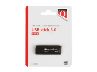 Quantore USB-stick 3.0 64GB Zwart - 1