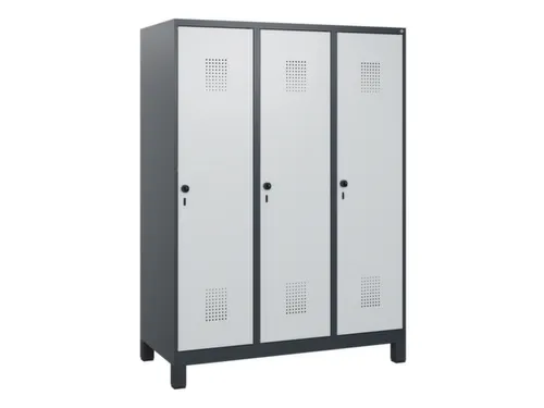 schoollocker,HxBxD 1630x1200x500mm,3vak,vak B 400mm,draaigrendel