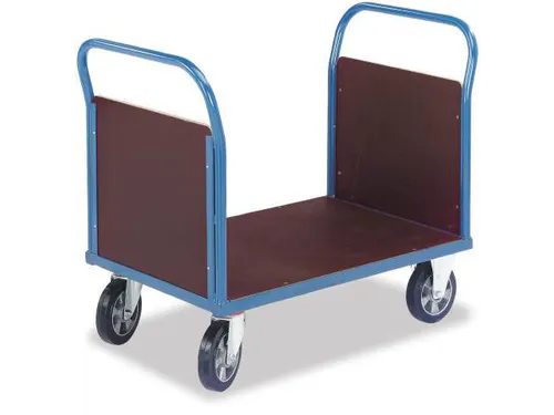 Platformwagen 1000kg Laadvlak Lxb 1000x700mm 2 Kopwanden Ral 5010