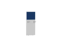 baliepaneel,v. bureau,aanbouw rechts,B 600mm,Bl-wit,BN6016-blauw